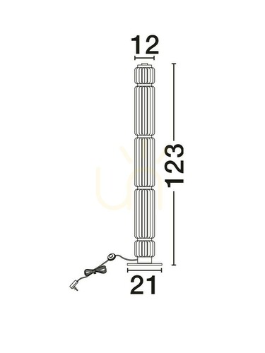 Prüfen ALQUERI Luces Exclusivas Stehleuchte LE45810.