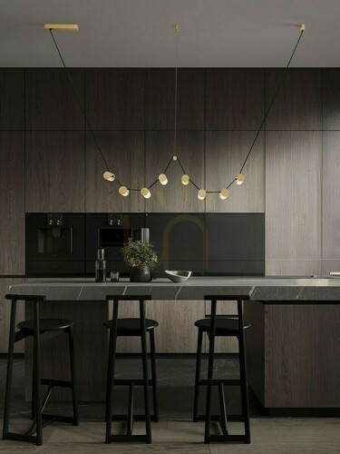 Prüfen Luces Exclusivas ANTEQ LE45823 LED-Pendelleuchte goldfarben 31 W 3000 K
