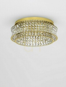 LED-Deckenleuchte ARONA Luces Exclusivas LE45861 goldfarben mit Kristallen 60 cm small 1