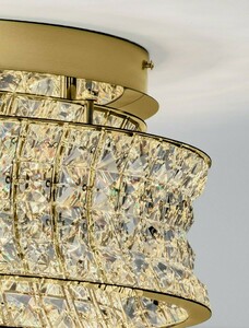 LED-Deckenleuchte ARONA Luces Exclusivas LE45861 goldfarben mit Kristallen 60 cm small 4