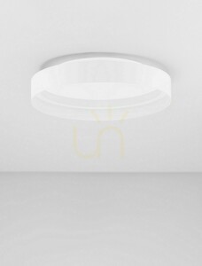 LED-Deckenleuchte ATECA Luces Exclusivas LE45888 Ø 45 cm, 49W 2385lm 2700-4000K, TRIAC-dimmbar, Weiß matt small 1