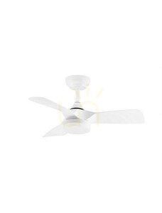 Deckenventilator mit LED-Licht Luces Exclusivas BENASAU LE45944 weiß 67,4 cm small 0