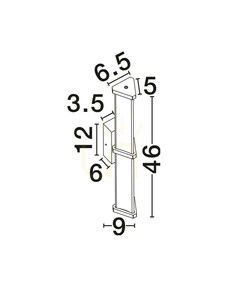 LED-Wandleuchte CONIL Luces Exclusivas LE45976, gebürstetes Gold, 46 cm, 2700 K small 7
