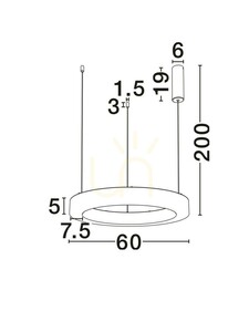 LANZAROTE Luces Exclusivas Pendelleuchte LE46087 small 1