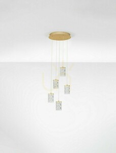 MURO Luces Exclusivas Pendelleuchte LE46122 gold LED 35 W small 2