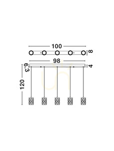 MURO Luces Exclusivas Pendelleuchte LE46124 small 4