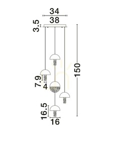 TARREGA Luces Exclusivas Pendelleuchte LE46172 small 5