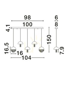 TARREGA Luces Exclusivas Pendelleuchte LE46174 1 TARREGA Luces Exclusivas Pendelleuchte LE46174 small 1