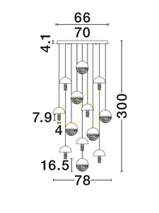 TARREGA Luces Exclusivas Pendelleuchte LE46189 small 3