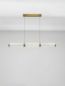 Pendelleuchte Luces Exclusivas TORREV LE46200 Klarglas Messing LED 24 W 1320 lm 3000 K 120 cm small 1