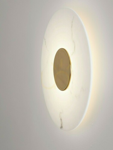 Prüfen LED-Wandleuchte VILLAN Luces Exclusivas LE46230, 60 cm, Weiß mit Gold