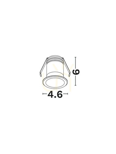 Prüfen Einbau-LED-Leuchte Luces Exclusivas BENIFA weiß 3 W LE62045