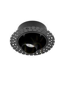 Rahmenloser LED-Einbaustrahler Luces Exclusivas CARBAL LE62207 schwarz 10 W 2700 K small 0