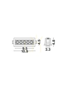 CARBAY Luces Exclusivas Deckenlinse LE62219 small 1