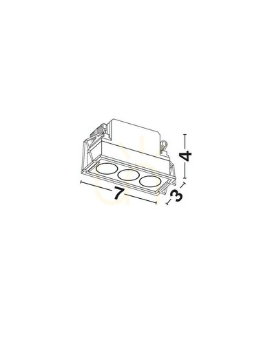 Prüfen CARCAIX Luces Exclusivas Deckennetz LE62222