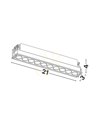 Prüfen CARCAIX Luces Exclusivas Deckennetz LE62225