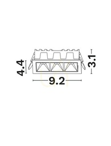 CARMON Luces Exclusivas Deckennetz LE62236 small 1