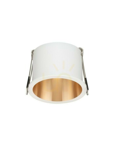 Prüfen Einbaustrahler CASTAL LED 10 W ø6,8 cm, weiß mit goldenem Ring, Luces Exclusivas LE62270