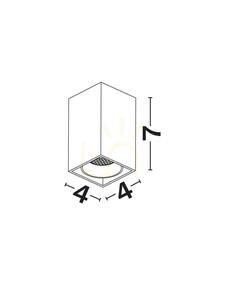 COMILL Luces Exclusivas LE62378 LED-Deckenaufbauspot, schwarz, 5 W 3000 K small 2