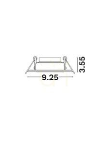 Luces Exclusivas OSUNA LE62544 LED-Einbaustrahler schwarz 5 W IP44 small 2
