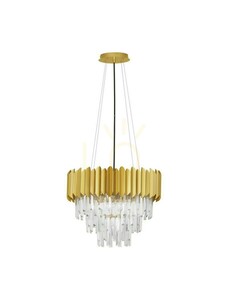 Pendelleuchte ACATEN Luces Exclusivas LE43570 gold, Kristall, 6 x E14, 50 cm small 0