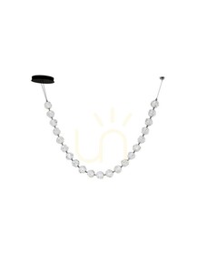 Luces Exclusivas CHEPEN LE44424 Pendelleuchte, 280 cm Girlande, LED 91 W 3000 K, 6659 lm, Acryl und schwarzes Metall small 0