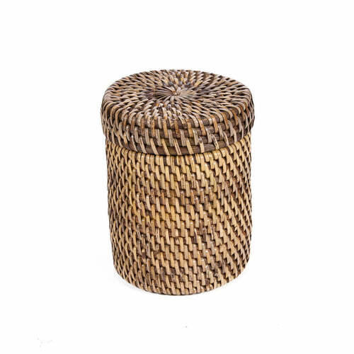 Prüfen Weidenkorb Rattan Naturbraun 9 x 9 x 12 cm Baskets