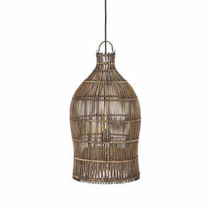 Pendelleuchte Woven Bell Walnuss dunkel S small 0