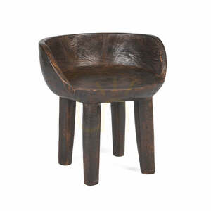 Hocker The Sit Happens Low Chair Walnuss dunkel 50x50x50 cm small 0