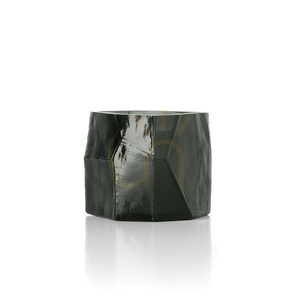 Kerzenglas Olivin Smoke 10 x 9 x 9,5 cm small 2