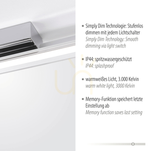 TIMON Wandleuchte 9108-17 Chrom 1xLED 3 TIMON Wandleuchte 9108-17 Chrom 1xLED small 3