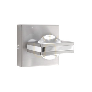 Q-FISHEYE Wandleuchte 9115-55 Silber 2xLED small 6