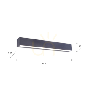 ROBERT Wandleuchte 9676-13 Anthrazit 1xLED small 6