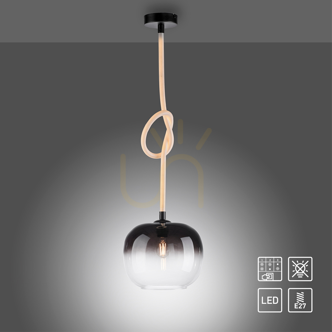 Anzeige LUMA Pendelleuchte 2410-18 Schwarz 1xLED LUMA Pendelleuchte 2410-18 Schwarz 1xLED