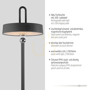 AMAG Gartenleuchte 19310-18 Schwarz 1xLED small 3