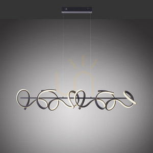 CURLS Pendelleuchte 19033-18 Schwarz 4xLED small 4
