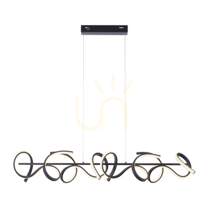 CURLS Pendelleuchte 19033-18 Schwarz 4xLED small 8