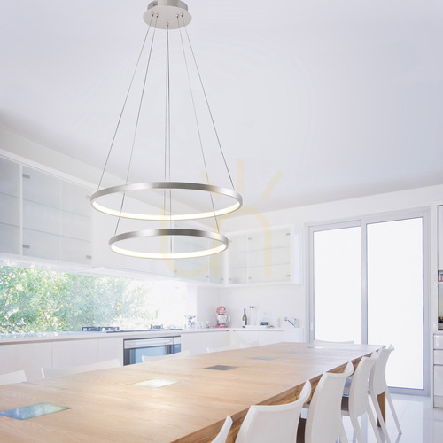 Prüfen CIRCLE Pendelleuchte 11525-21 Silber 2xLED