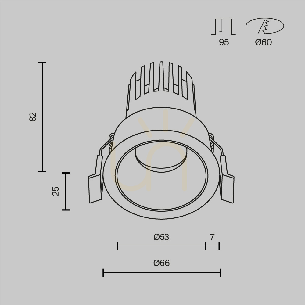 Vorschau DIP-Einbauleuchte DL115-10W-3K-W Maytoni DIP-Einbauleuchte DL115-10W-3K-W Maytoni