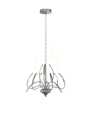 Prüfen Pendelleuchte Tokyo 5326-1201 Aviano Chrom, LED 57 W 3000K, Ø73 cm