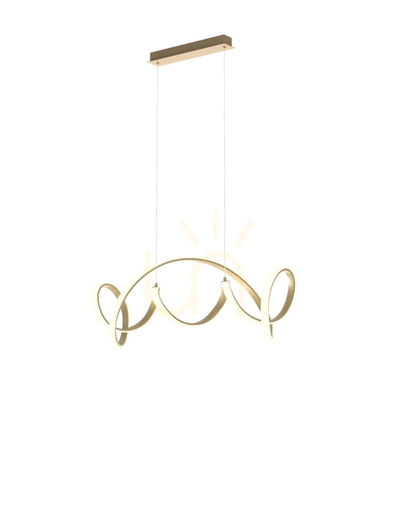TORONTO Pendelleuchte gold 7095-0115 Aviano