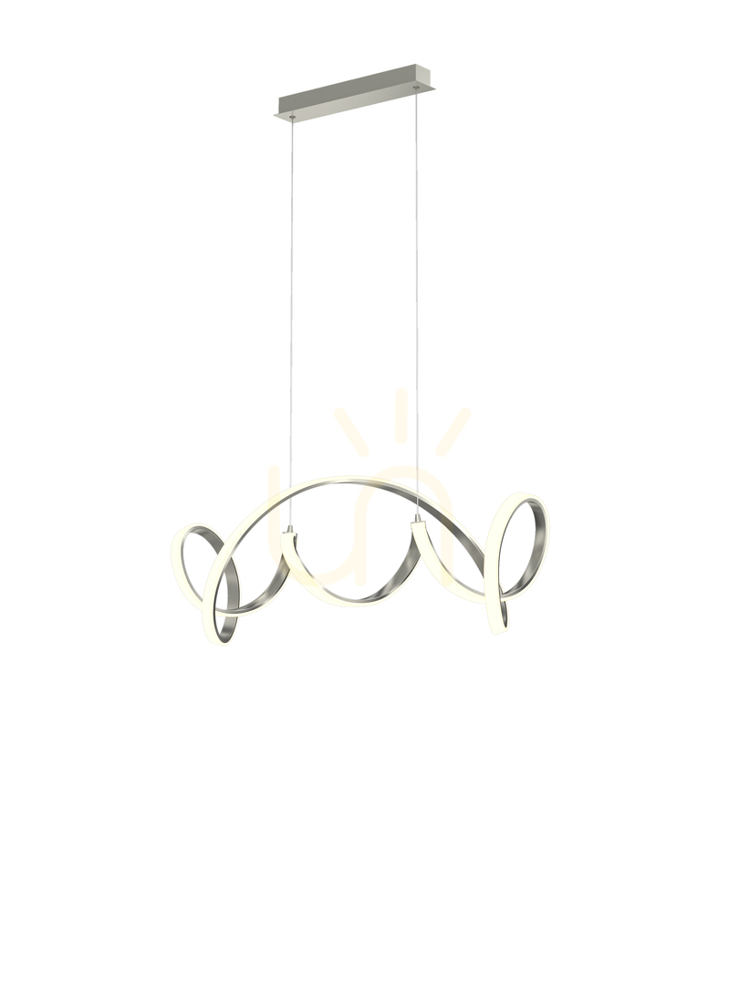 TORONTO silver pendant lamp 105 cm 7095-0163 Aviano