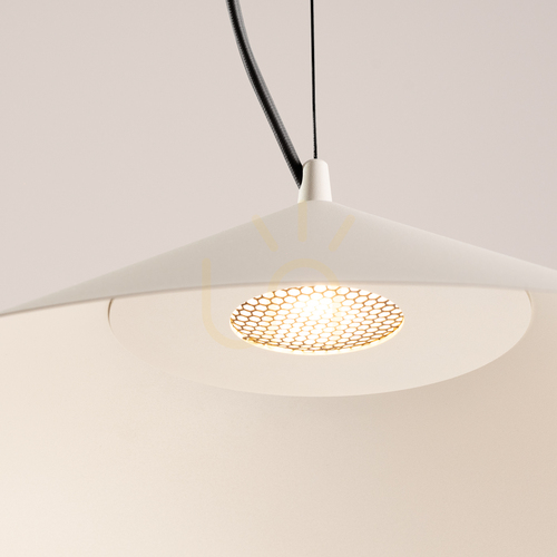 Prüfen Thoro FINT LED-Pendelleuchte beige, 3000 K, Ø50 cm