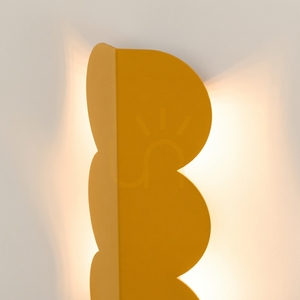 Thoro BISCUIT Wandleuchte gelb Aluminium 2xG9 Licht nach unten 33,6 cm TH.761 small 3