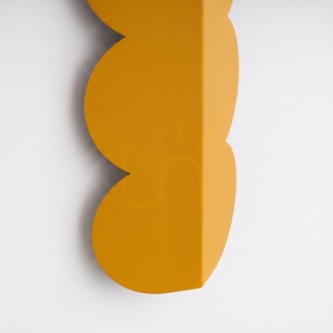 Thoro BISCUIT Wandleuchte gelb Aluminium 2xG9 Licht nach unten 33,6 cm TH.761 small 5
