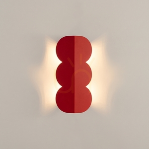 BISCUIT Wandleuchte rot small 6