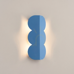 THORO BISCUIT Wandleuchte, hellblau, 2×G9 small 2