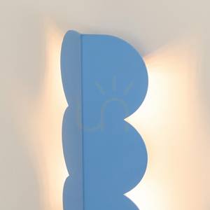 THORO BISCUIT Wandleuchte, hellblau, 2×G9 small 3