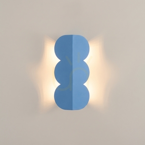THORO BISCUIT Wandleuchte, hellblau, 2×G9 small 6