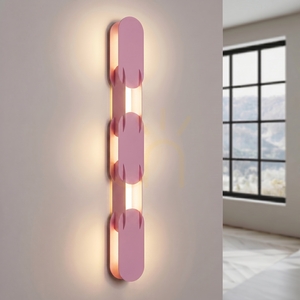 CHAIN 91 Wandleuchte rosa LED 3000K small 2